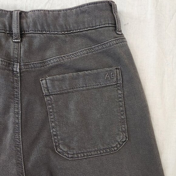 AE Dreamy Drape Stretch Super High-Waisted Baggy Wide-Leg Pant - 0 Short - Picture 13 of 15